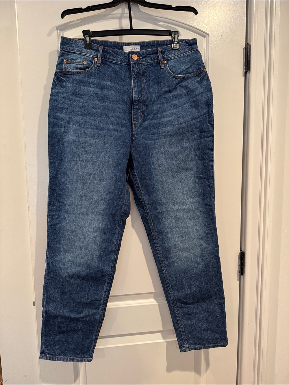 Madewell Boyfriend Jeans in Dark Blue Wash